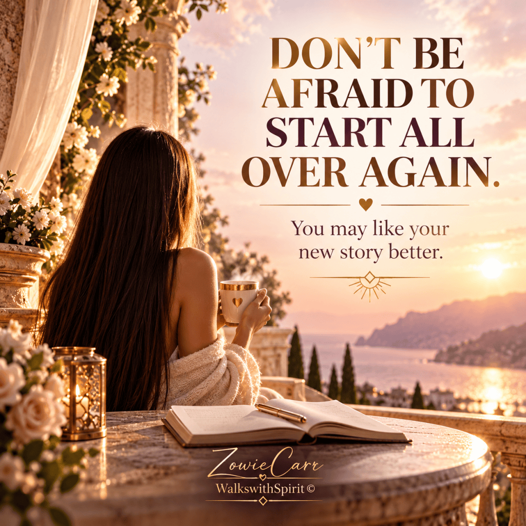 Don’t Be Afraid to Start Again 🤍✨ |&nbsp;WalkswithSpirit